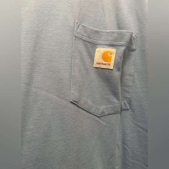 ⚡️Carhartt Men's Light Blue Short Sleeve Tee Size 3XL - Picture 2 of 3